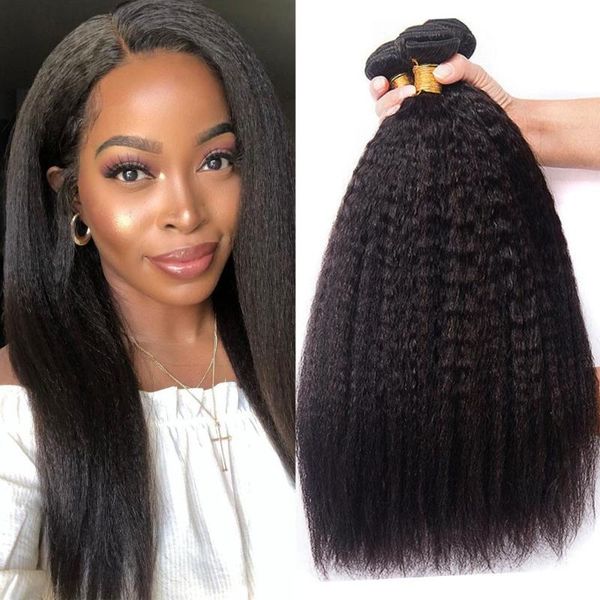 human hair bulks alibele kinky straight 3 4 bundles coarse yaki bundles10-30 inch brazilian weave, Black
human hair bulks alibele kinky straight 3 4 bundles coarse yaki bundles10-30 inch brazilian weave, Black