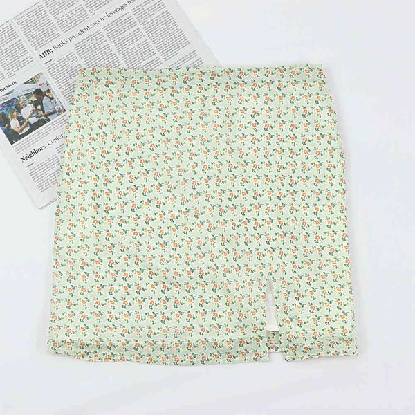 summer she in chic women's skirt casual green flower print high waist split mini skirt za jupe 210510, Black
summer she in chic women's skirt casual green flower print high waist split mini skirt za jupe 210510, Black