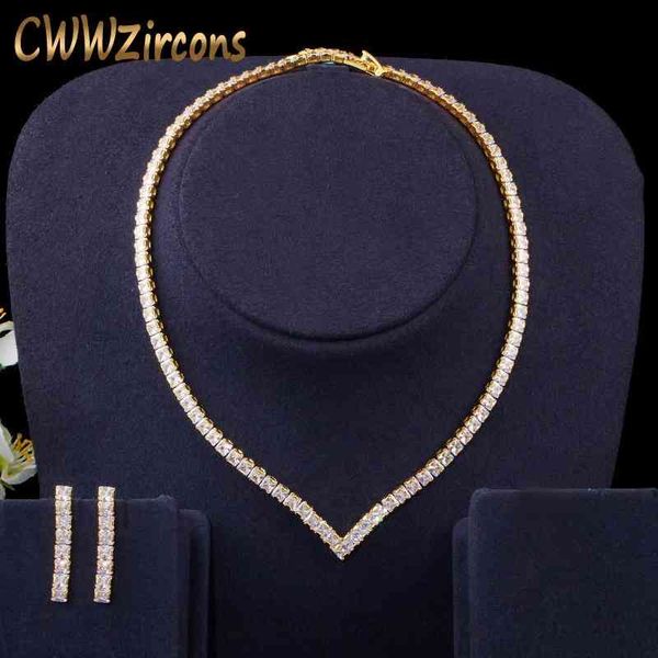 jewelry sets cwwzircons very shiny cubic zirconia pave yellow gold color women party choker necklace and earring brides set t421, Black
jewelry sets cwwzircons very shiny cubic zirconia pave yellow gold color women party choker necklace and earring brides set t421, Black
