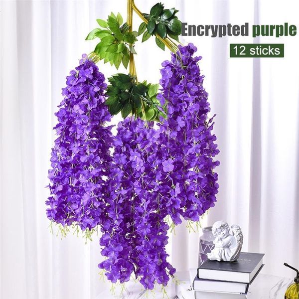 decorative flowers & wreaths 12pc artificial violet ivy fake silk hanging wisteria flower for party wedding decoration home garden outdoor d
decorative flowers & wreaths 12pc artificial violet ivy fake silk hanging wisteria flower for party wedding decoration home garden outdoor d