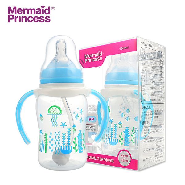 mermaid princess creative label mouth with two color handle pp 150ml baby pacifier bottle mother baby
mermaid princess creative label mouth with two color handle pp 150ml baby pacifier bottle mother baby