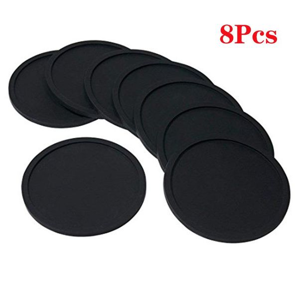 mats & pads 8pcs silicone black drink coasters round non-slip soft cup coasters, perfect for bar and house, durable easy to clean
mats & pads 8pcs silicone black drink coasters round non-slip soft cup coasters, perfect for bar and house, durable easy to clean