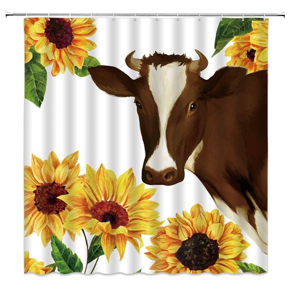 sunflower cow shower curtain sweet farm cattle and flowers country farmhouse decor,fabric bathroom set hooks included 70x70
sunflower cow shower curtain sweet farm cattle and flowers country farmhouse decor,fabric bathroom set hooks included 70x70