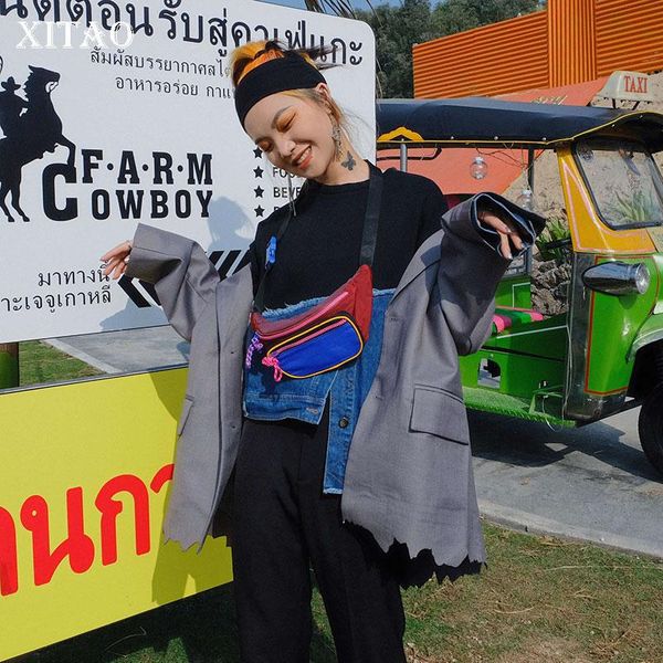 women's hoodies & sweatshirts xitao irregular patchwork sweatshirt 2021 spring summer pullover small fresh casual style loose pleated z, Black
women's hoodies & sweatshirts xitao irregular patchwork sweatshirt 2021 spring summer pullover small fresh casual style loose pleated z, Black