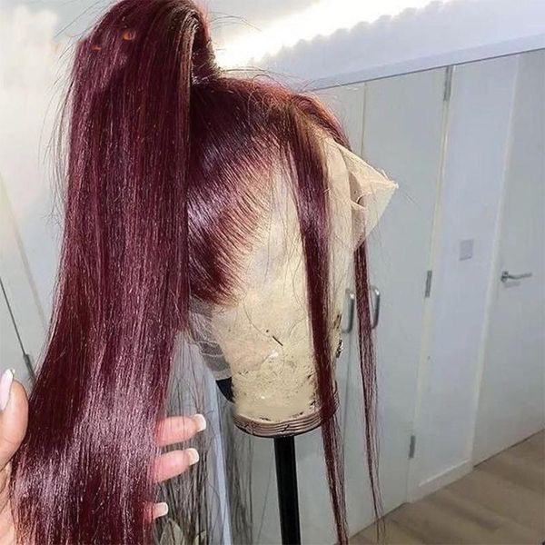 synthetic wigs dark wine red color straight lace front wig with baby hair daily wear glueless heat temperature 180% density, Black
synthetic wigs dark wine red color straight lace front wig with baby hair daily wear glueless heat temperature 180% density, Black