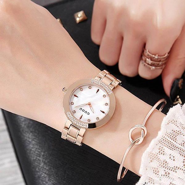 wristwatches guou exquisite rhineston rose gold steel woman casual quartz clocks lady watches simple wristwatch relogio female, Slivery;brown
wristwatches guou exquisite rhineston rose gold steel woman casual quartz clocks lady watches simple wristwatch relogio female, Slivery;brown
