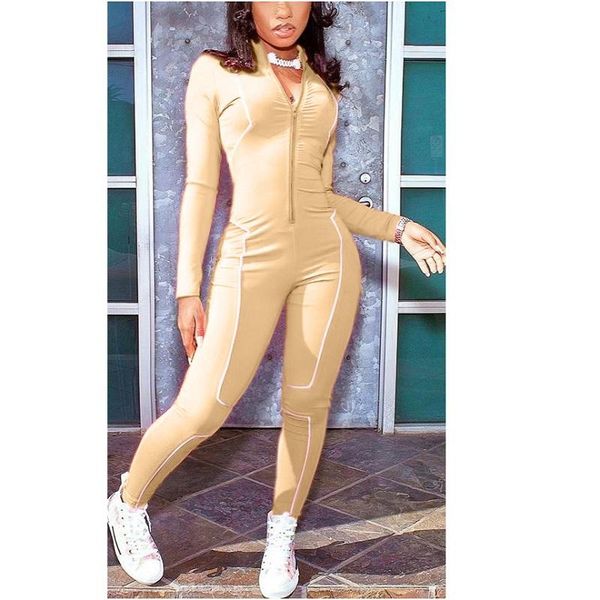 jumpsuits women 2021 party striped print zipper v neck long sleeve fitness jumpsuit female rompers bodycon playsuit sprorty women's &, Black;white
jumpsuits women 2021 party striped print zipper v neck long sleeve fitness jumpsuit female rompers bodycon playsuit sprorty women's &, Black;white