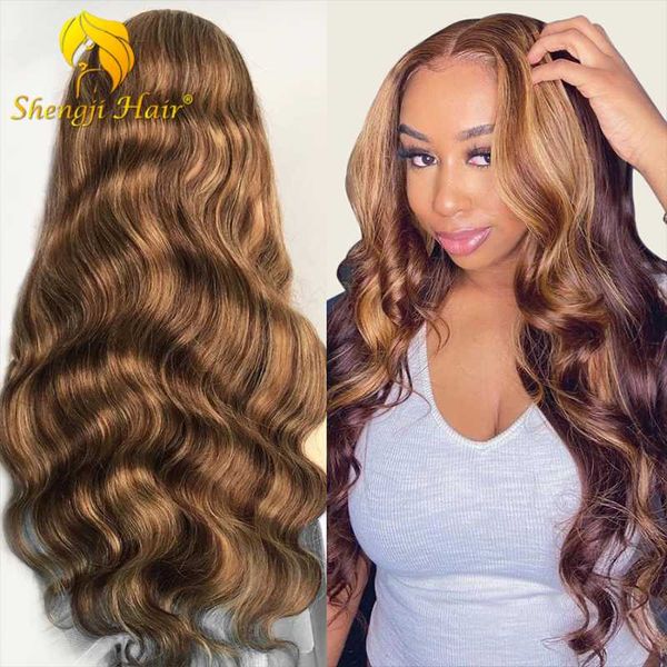 lace wigs body wave front wig highlight honey blonde for black women brazilian human hair, Black;brown
lace wigs body wave front wig highlight honey blonde for black women brazilian human hair, Black;brown