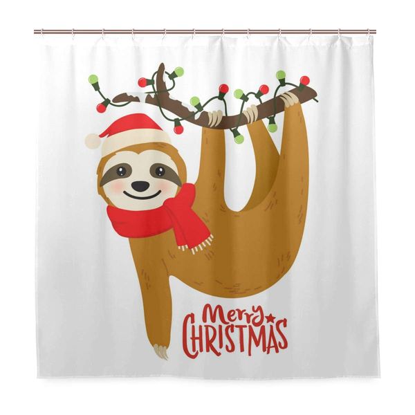 bathroom shower curtains 72x72 - cute cartoon sloth christmas holiday bath hanging curtain with hooks cloth waterproof fabric
bathroom shower curtains 72x72 - cute cartoon sloth christmas holiday bath hanging curtain with hooks cloth waterproof fabric