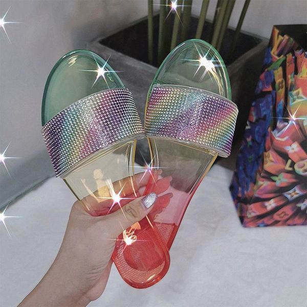 women slippers jelly slides flip flops transparent 2021 ladies rhinestones rainbow diamond woman sequined cloth rubber, Black
women slippers jelly slides flip flops transparent 2021 ladies rhinestones rainbow diamond woman sequined cloth rubber, Black