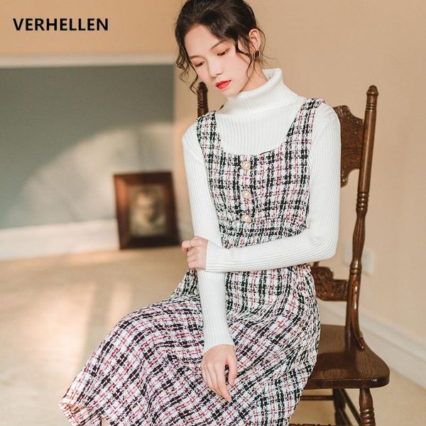 women's tracksuits turtleneck pullover sweater two piece set women autumn winter 2021 knitted sweater+ tweed suspender skirt fashion, Gray
women's tracksuits turtleneck pullover sweater two piece set women autumn winter 2021 knitted sweater+ tweed suspender skirt fashion, Gray