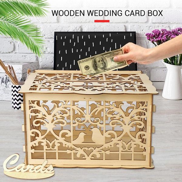 wooden wedding box money elegant creative with lock ornament celebration gift card birthday diy party decoration
wooden wedding box money elegant creative with lock ornament celebration gift card birthday diy party decoration