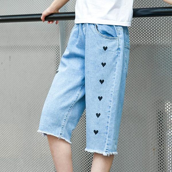 girls jeans kids clothes children elastic waist casual love print short trousers arrival summer pants, Blue
girls jeans kids clothes children elastic waist casual love print short trousers arrival summer pants, Blue