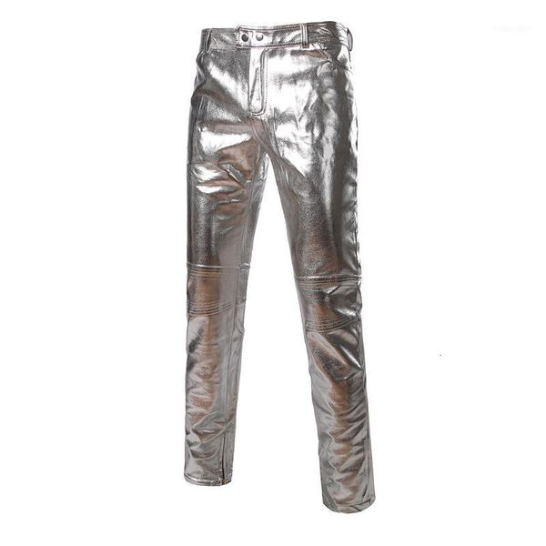 men's side zipper design moto jeans style metallic gold silver trousers casual motorcycle pu leather shiny pants for singers dancers1 9, Black
men's side zipper design moto jeans style metallic gold silver trousers casual motorcycle pu leather shiny pants for singers dancers1 9, Black