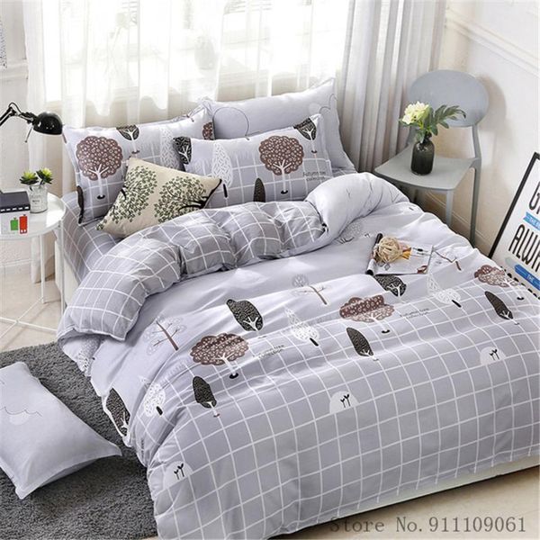 bedding sets home textile plaid tree cartoon gray set duvet cover bed sheet pillowcase children and linen bedclothes 3/4pcs
bedding sets home textile plaid tree cartoon gray set duvet cover bed sheet pillowcase children and linen bedclothes 3/4pcs