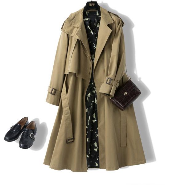 fashion autumn women's windbreaker women business suit collar tie-waist hugging slim long trench coats, Tan;black
fashion autumn women's windbreaker women business suit collar tie-waist hugging slim long trench coats, Tan;black