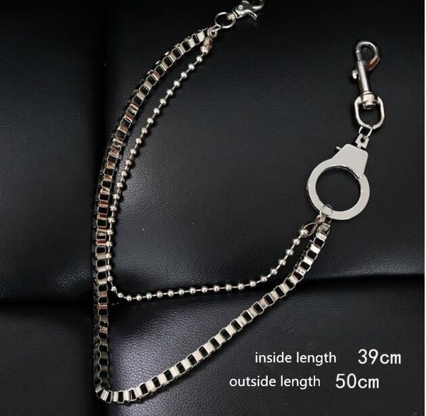 men's waist chains pants chain punk rock metal complex accessories hiphop trousers ornament belt jeans decorations belts, Black;brown
men's waist chains pants chain punk rock metal complex accessories hiphop trousers ornament belt jeans decorations belts, Black;brown