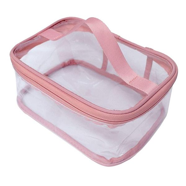 toiletry bag makeup cosmetic clear portable waterproof transparent travel large storage pink bags & cases
toiletry bag makeup cosmetic clear portable waterproof transparent travel large storage pink bags & cases