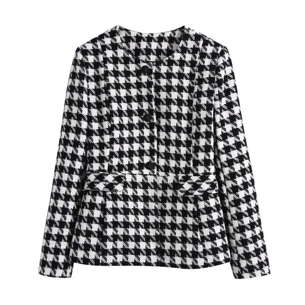 women's suits & blazers the europe and united states in autumn wind dress 2021 plover case leisure suit jacket 4094, White;black
women's suits & blazers the europe and united states in autumn wind dress 2021 plover case leisure suit jacket 4094, White;black