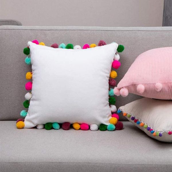 cushion/decorative pillow 45x45cm throw case rainbow pom poms cushion soft cover decorative home decor living room sofa
cushion/decorative pillow 45x45cm throw case rainbow pom poms cushion soft cover decorative home decor living room sofa