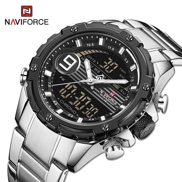 wristwatches naviforce mens digital watches luxury business military quartz wristwatch led clock male watch relogio masculino montre homme, Slivery;brown
wristwatches naviforce mens digital watches luxury business military quartz wristwatch led clock male watch relogio masculino montre homme, Slivery;brown