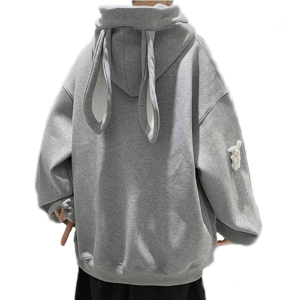 men's hoodies & sweatshirts 2021 autumn design harajuku male ears hooded sweatshirt casual personality oversized cute hoodie couple m, Black
men's hoodies & sweatshirts 2021 autumn design harajuku male ears hooded sweatshirt casual personality oversized cute hoodie couple m, Black