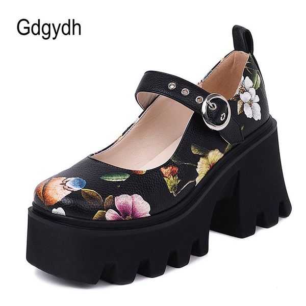 dress shoes gdgydh women's pumps platform thick heel sweet young girls vintage printed flower rubber sole fall woman plus size, Black
dress shoes gdgydh women's pumps platform thick heel sweet young girls vintage printed flower rubber sole fall woman plus size, Black