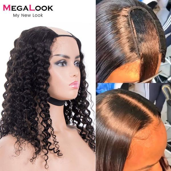 megalook u part wig human hair 180 density real scalp glueless without sewing brazilian remy deep wave1, Black;brown
megalook u part wig human hair 180 density real scalp glueless without sewing brazilian remy deep wave1, Black;brown