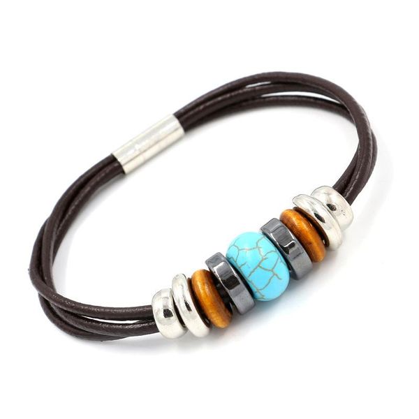 tennis amorcome punk natural stone handmade wrap bracelet hematite beads black leather rope couple bracelets bohemian jewelry femme, Golden;silver
tennis amorcome punk natural stone handmade wrap bracelet hematite beads black leather rope couple bracelets bohemian jewelry femme, Golden;silver
