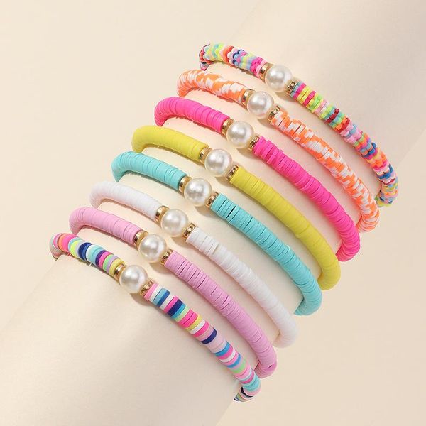 beaded, strands 2021 handmade beaded bracelet imitation pearls colorful soft pottery for women girl bohemia summer beach jewelry, Black
beaded, strands 2021 handmade beaded bracelet imitation pearls colorful soft pottery for women girl bohemia summer beach jewelry, Black