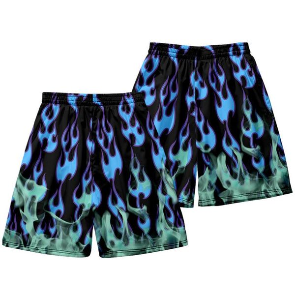 summer men casual blue fire print shorts fitness exercise beach breathable jogger men's, White;black
summer men casual blue fire print shorts fitness exercise beach breathable jogger men's, White;black