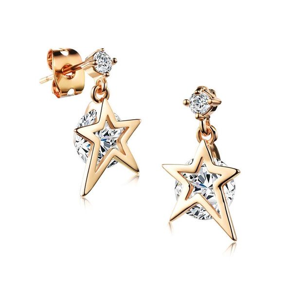 stud star earrings for ladies stainless steel women christmas jewelry, Golden;silver
stud star earrings for ladies stainless steel women christmas jewelry, Golden;silver