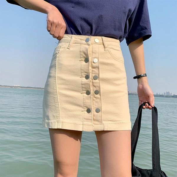 skirts women double breasted jean skirt streetwear female a-line denim with lining 2021 summer high waist mini femme, Black
skirts women double breasted jean skirt streetwear female a-line denim with lining 2021 summer high waist mini femme, Black
