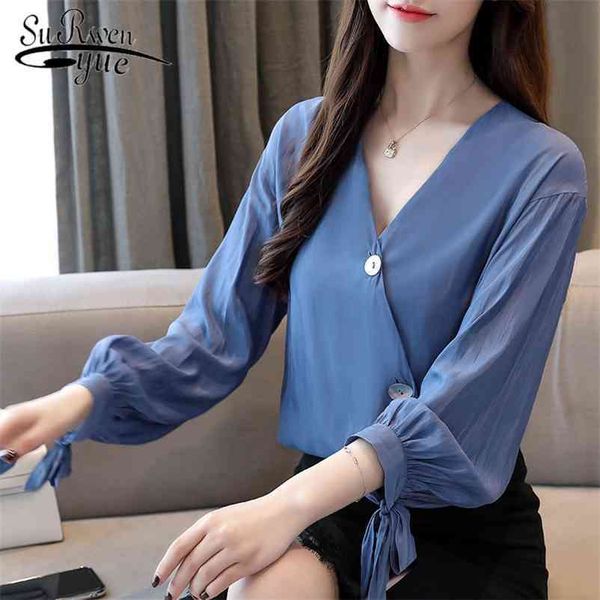 spring women's long sleeves bow chiffon shirts loose s and blouses blue solid blouse blusas 1985 50 210521, White
spring women's long sleeves bow chiffon shirts loose s and blouses blue solid blouse blusas 1985 50 210521, White