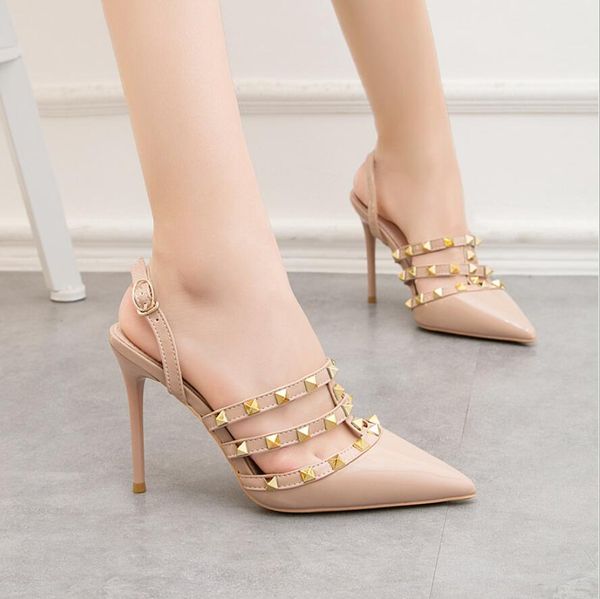2021 dress shoes sandals female 10cm mid-heel summer pearl pointed stiletto fairy style fashion baotou hollow high-heeled shoe, Black
2021 dress shoes sandals female 10cm mid-heel summer pearl pointed stiletto fairy style fashion baotou hollow high-heeled shoe, Black