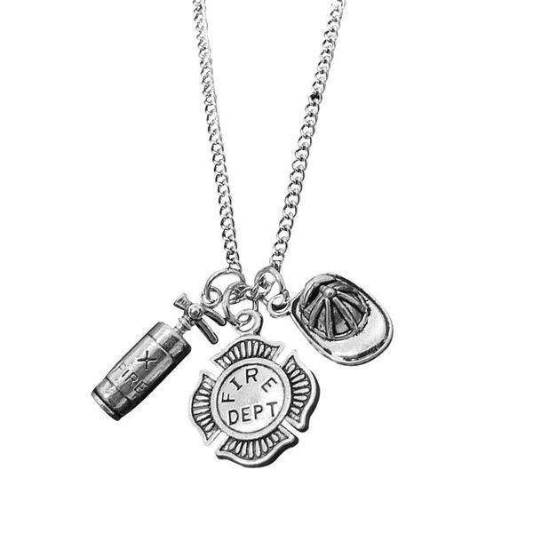 pendant necklaces fashion fire extinguisher punk chain necklace fireman jewelry gift men and women initial, Silver
pendant necklaces fashion fire extinguisher punk chain necklace fireman jewelry gift men and women initial, Silver