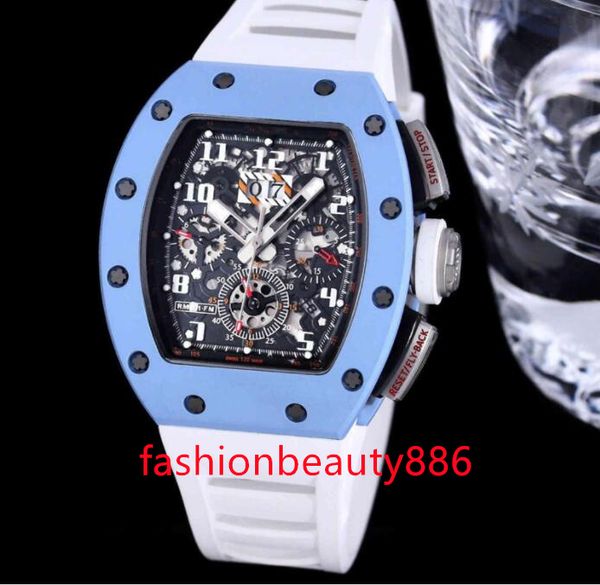 zy men's watch size 40x50x16mm rm11-03 rm011 with fully automatic 7750 timing machine movement ntpt carbon fiber case sapphire mirror, Slivery;brown
zy men's watch size 40x50x16mm rm11-03 rm011 with fully automatic 7750 timing machine movement ntpt carbon fiber case sapphire mirror, Slivery;brown