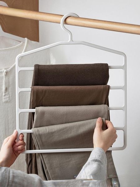 hangers & racks multi-layer trouser rack household seamless pants hanging multifunctional clothes hanger plastic wardrobe storage
hangers & racks multi-layer trouser rack household seamless pants hanging multifunctional clothes hanger plastic wardrobe storage