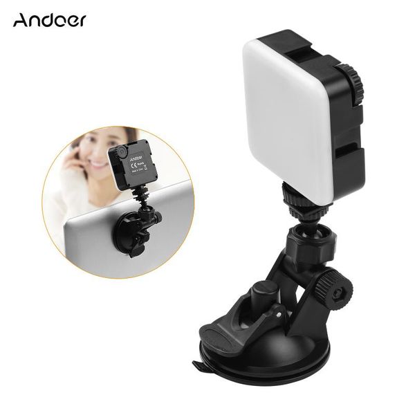 andoer video rgb lighting kit 6w mini bi-color vlog led light 2500k-6500k dimmable with 3 cold shoes + suction cup for flash heads
andoer video rgb lighting kit 6w mini bi-color vlog led light 2500k-6500k dimmable with 3 cold shoes + suction cup for flash heads