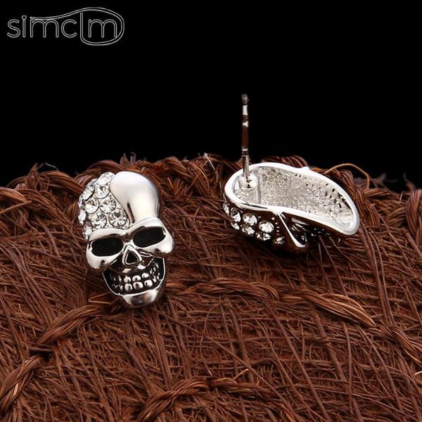 stud 1 pair women ladies skull pierced studs earrings vintage glossy shiny halloween fashion ear jewelry for men party, Golden;silver
stud 1 pair women ladies skull pierced studs earrings vintage glossy shiny halloween fashion ear jewelry for men party, Golden;silver