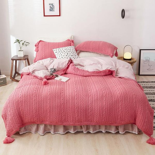 bedding sets pink green white winter velvet fleece comfortable princess tassel duvet pillowcases bed knitting cover sheet set skirt
bedding sets pink green white winter velvet fleece comfortable princess tassel duvet pillowcases bed knitting cover sheet set skirt