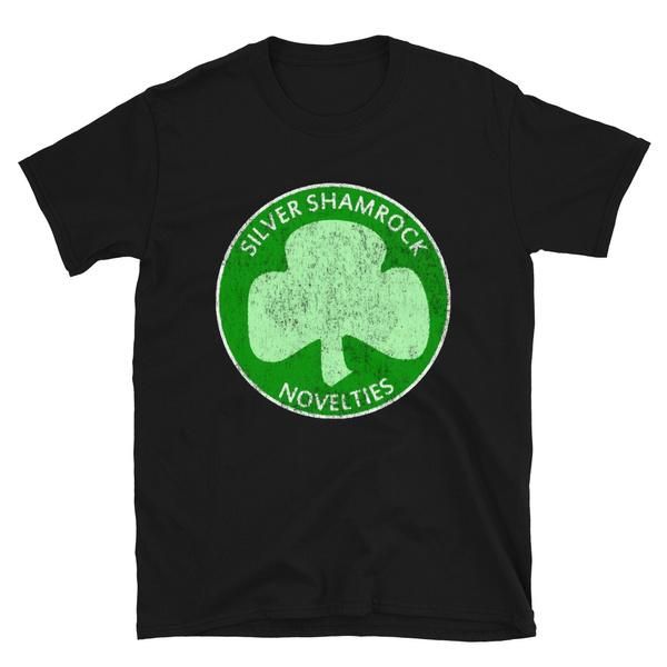men's t-shirts vintage silver shamrock novelties tshirt short-sleeve t-shirt summer sale, White;black
men's t-shirts vintage silver shamrock novelties tshirt short-sleeve t-shirt summer sale, White;black