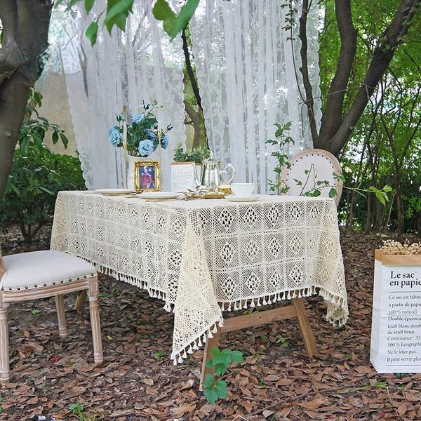 table cloth style lace tablecloth retro handmade crocheted pastoral polyester woven girl desk with tassel picnic mat
table cloth style lace tablecloth retro handmade crocheted pastoral polyester woven girl desk with tassel picnic mat