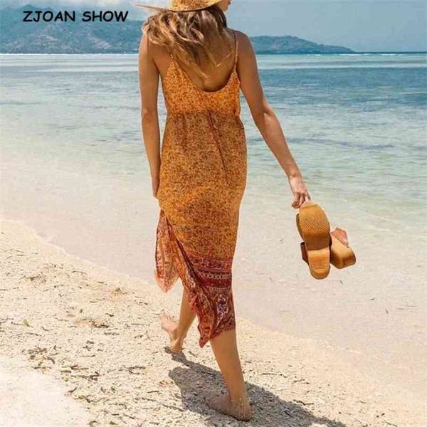 bohemian v neck floral print boho dress summer holiday woman side slit spaghetti strap dresses beach sling vestidos orange 210429, Black;gray
bohemian v neck floral print boho dress summer holiday woman side slit spaghetti strap dresses beach sling vestidos orange 210429, Black;gray