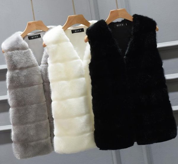 women's fur & faux imitation trade european and american waistcoat multicolor optional winter coat women, Black
women's fur & faux imitation trade european and american waistcoat multicolor optional winter coat women, Black