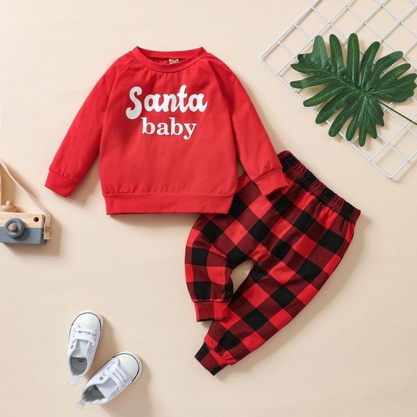 clothing sets toddlers baby boys girls casual pants christmas outfits 0-3 years clothes letters print long sleeve sweatshirt plaid, White
clothing sets toddlers baby boys girls casual pants christmas outfits 0-3 years clothes letters print long sleeve sweatshirt plaid, White