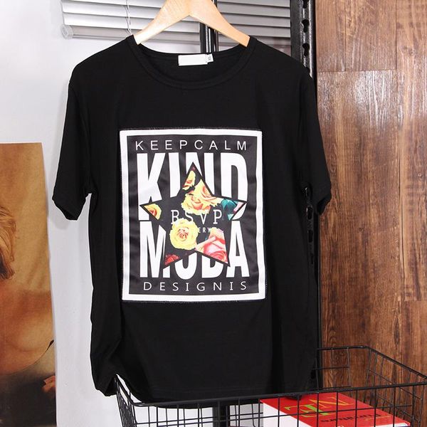 women's t-shirt summer 2021 fashion street style of loose casual creativity appliques printing short-sleeve tees female, White
women's t-shirt summer 2021 fashion street style of loose casual creativity appliques printing short-sleeve tees female, White