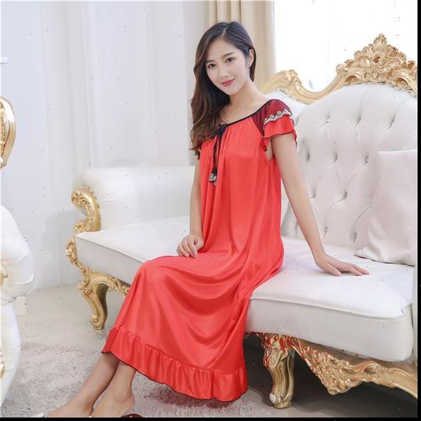 nightwear long dress womens sleepwears nightgown casual night home dressing gowns sleepwear, Black;red
nightwear long dress womens sleepwears nightgown casual night home dressing gowns sleepwear, Black;red