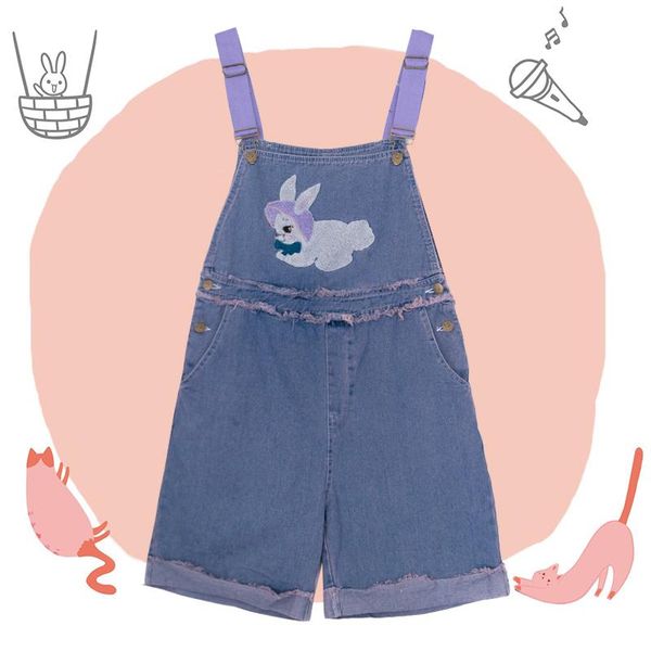 women's shorts japanese summer suspender purple embroidery kawaii loose casual young girl student mori, White;black
women's shorts japanese summer suspender purple embroidery kawaii loose casual young girl student mori, White;black