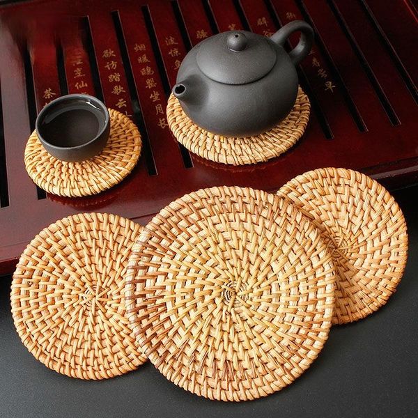 mats & pads 6pcs/set round kitchen table coasters set insulation tableware placemat for tea accessories
mats & pads 6pcs/set round kitchen table coasters set insulation tableware placemat for tea accessories